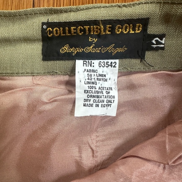 Vintage Egyptian Pleated Linen blend Pants - Picture 2 of 8